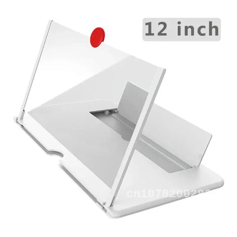 12 inch Folding Cell Phone Screen Magnifier Enlarged 3D Mobile Phone Screen Magnifier Radiation HD Video Amplifier Phone Stand