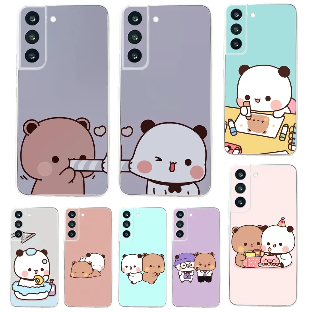 Custodia Per Telefono Cartoon Bear Bubu Dudu Per Samsung Galaxy A71,70,52,51,40,31,A50,30S,21S,03S, Note20Cover Ultra Trasparente