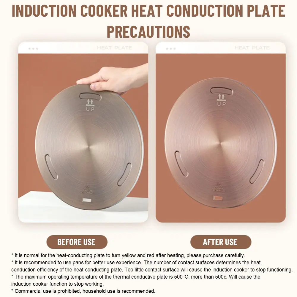 Description Picture 6 of itemKitchen Induction Cooker Heat Conduction Plate Stainless Steel Heat Diffuser Ring Plate Induction Cooker Stove Protector
