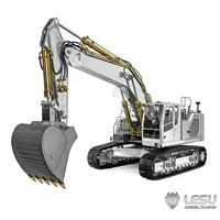In Stock LESU 945 1/14 Metal RC Hydraulic Excavator Remote Controlled Digger Black Tracks Model Kits New Model Light Toys 2