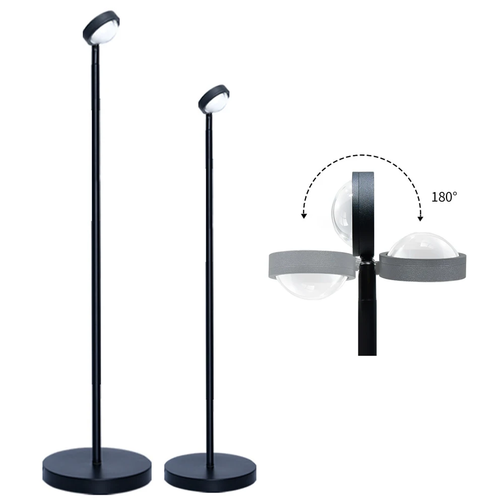 

210CM Stand Floor Grow Light 10W COB Convex Len LED Indoor Planting Lamp 4000K Full spectrum Hydroponic Growth Light 180°