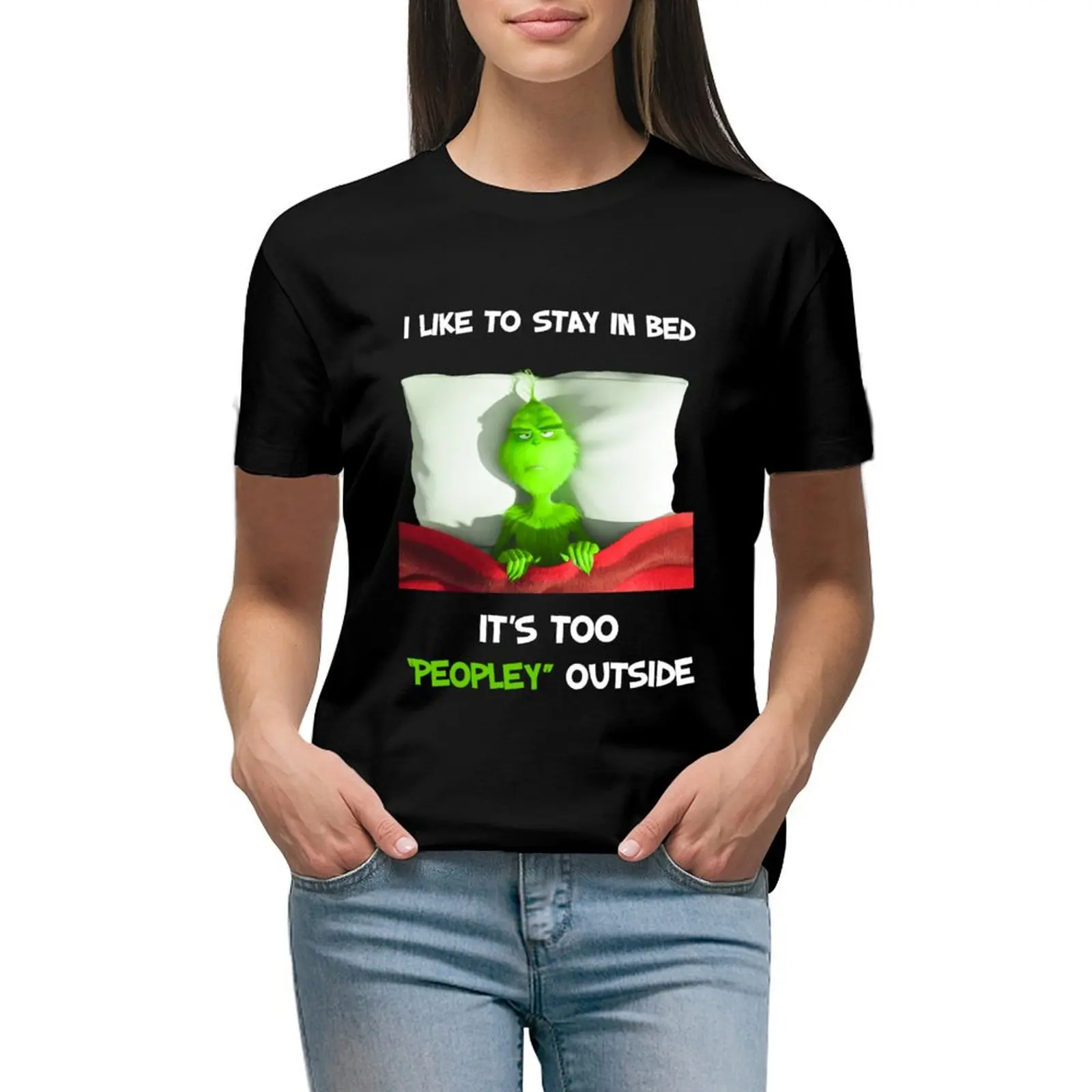 

Peopley T-shirt cute tops lady clothes Female clothing Women tops