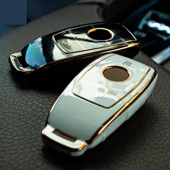 Custodia per Chiave/telecomando per Mercedes Benz w204 w205 W177 CLA E S GLC300L E260L GLE E320 E260 E43 classe accessori Auto Shell - Copertura della cassa chiave dell automobile di TPU per Mercedes Benz w204 w205 W177 CLA