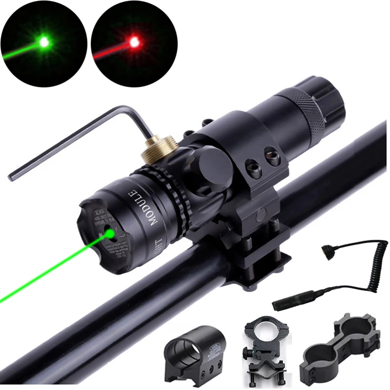 

Tactical Red/green Hunting Laser Adjustable Switch Collimator 532nm/635nm Laser Indicator Is Applicable To Rifle Sight Laser