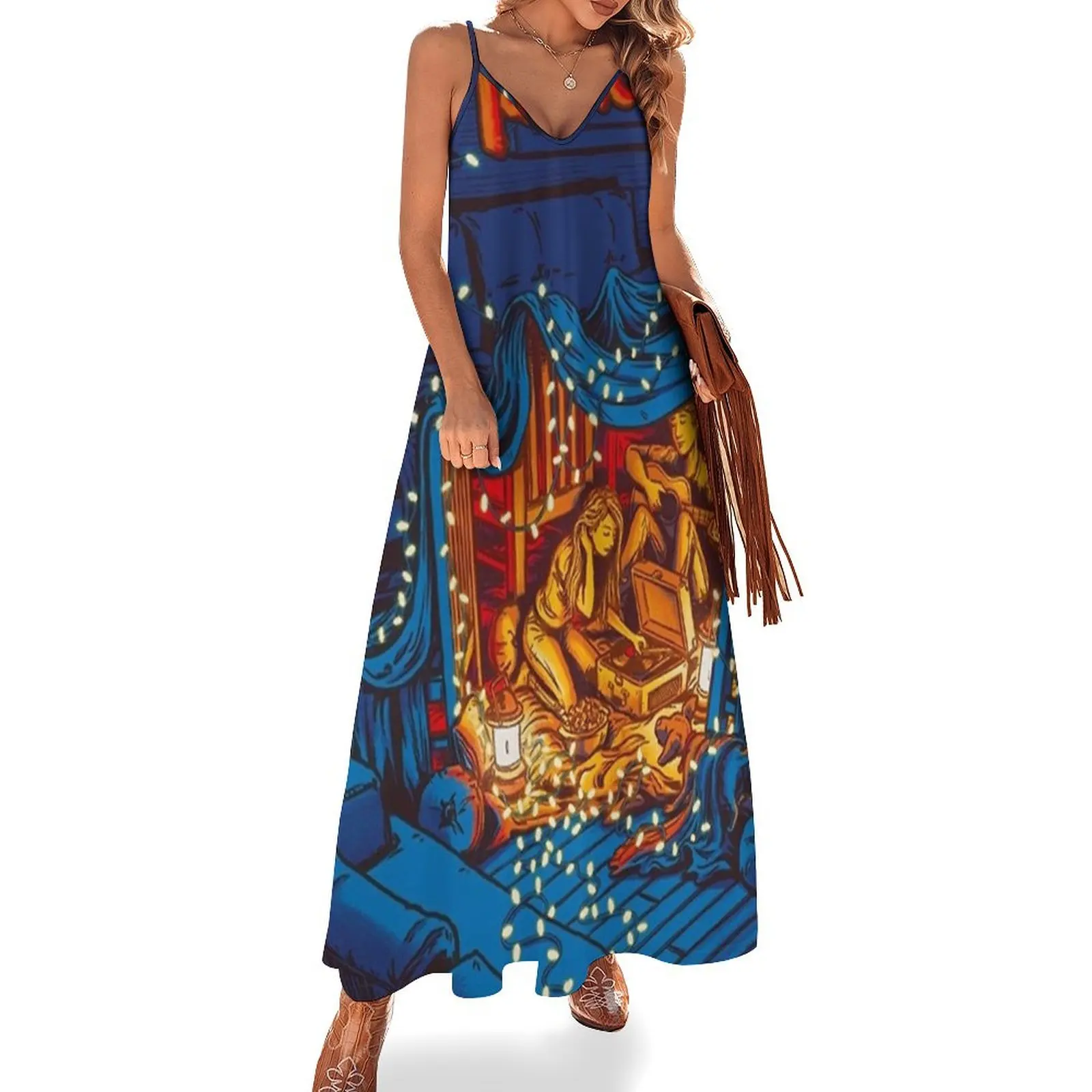

Night Mode Sleeveless Dress festival outfit women elegant women's dresses sale summer dress womens 2024