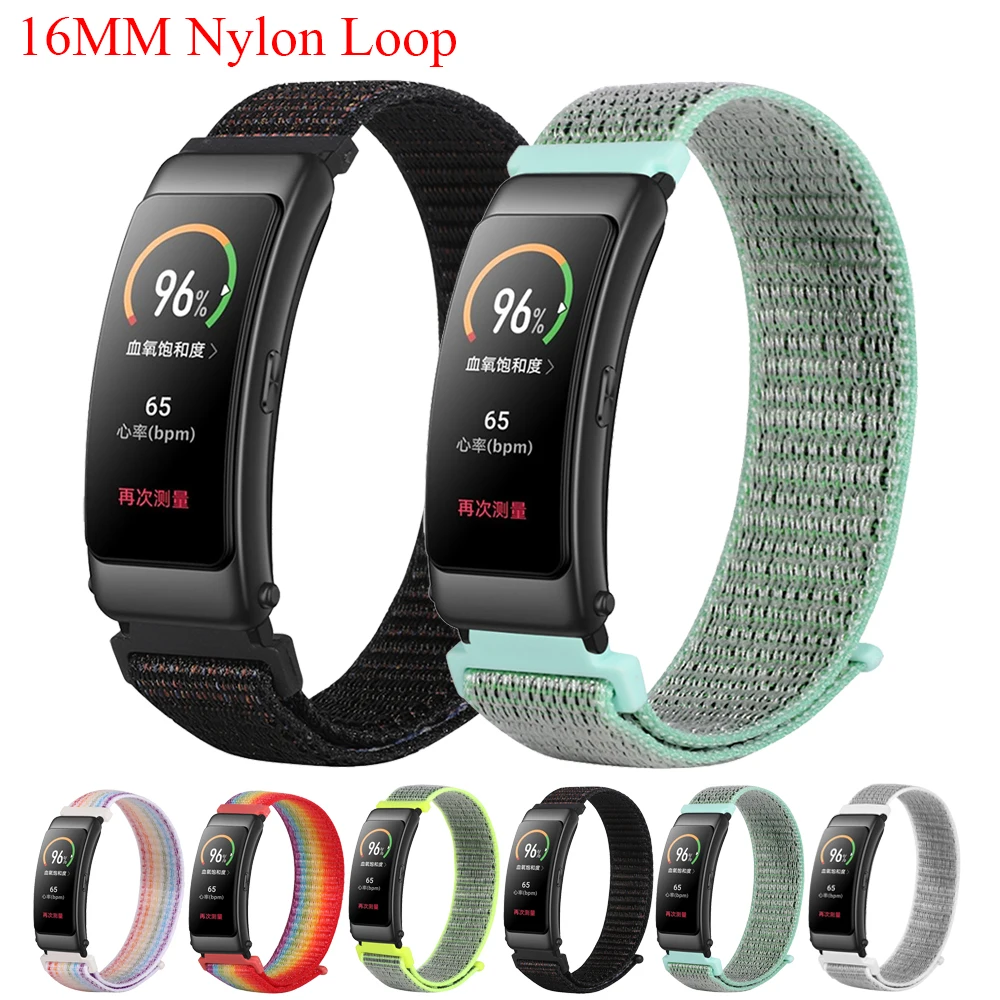 

16MM Nylon Loop Straps For Huawei TalkBand B6/B3 Smart Bracelet Wristband Sports Strap For Huawei Band B6 Watch Correa Accessory