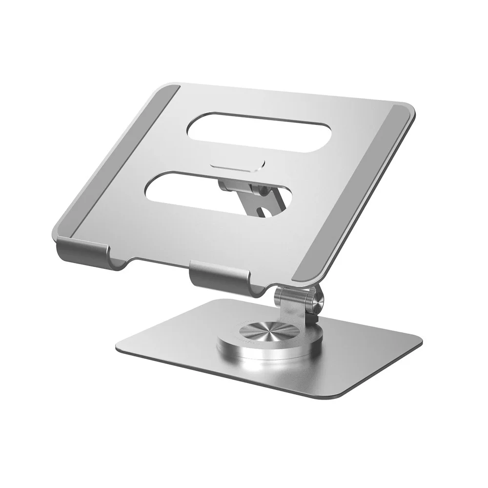 

Rotary Tablet Stand, Aluminum Alloy, Desktop Cooling Bracket for iPad and Mobile Phone