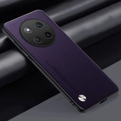 Luxury PU Leather Full Protection Phone Case - Premium Back Cover with Silicone Lining for Honor X9C (Purple)