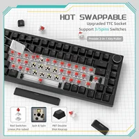 AJAZZ AK820 Wired With Rotary Volume Buttons Hot-Swappable Keys For Office And Home Mechanical Keyboards - Image 5