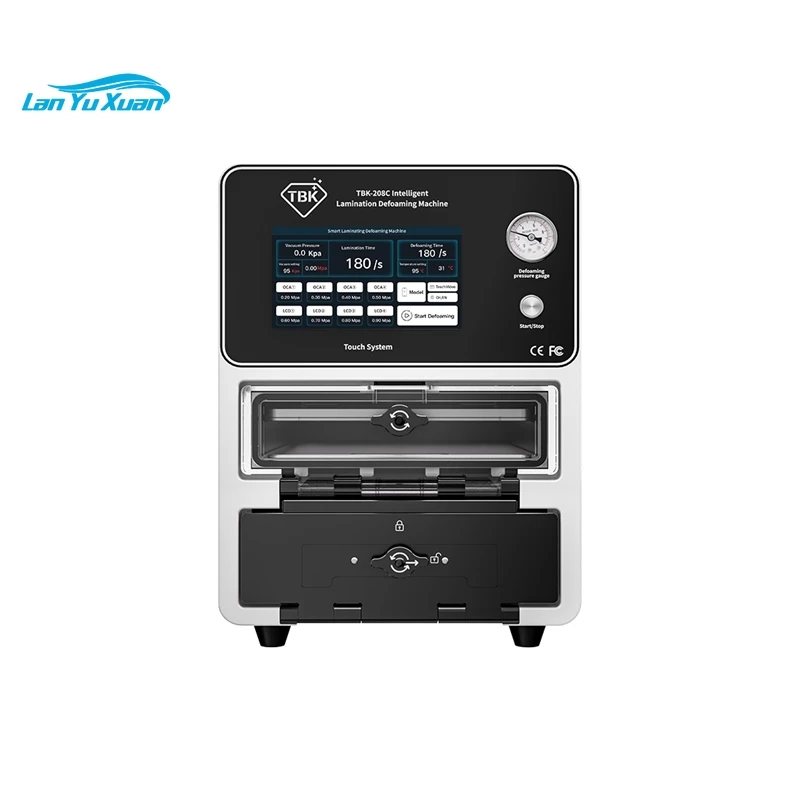 

LY-TBK-208C 15 Inch Touch Screen Laminating and Defoam Machine Curved Screen for Phone IPad LCD EDGE Repair 220V 110V