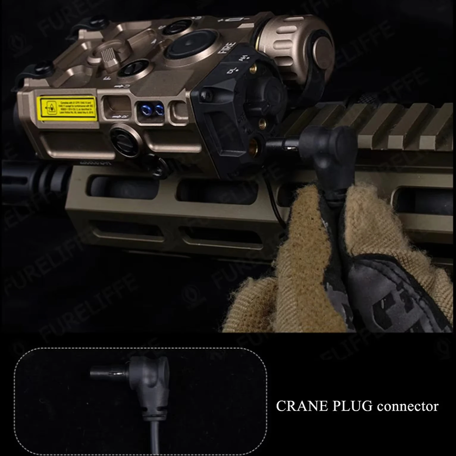 Tactical AXON Remote In-Line Dual Function Pressure Switch Flashlight PEQ NGAL L
