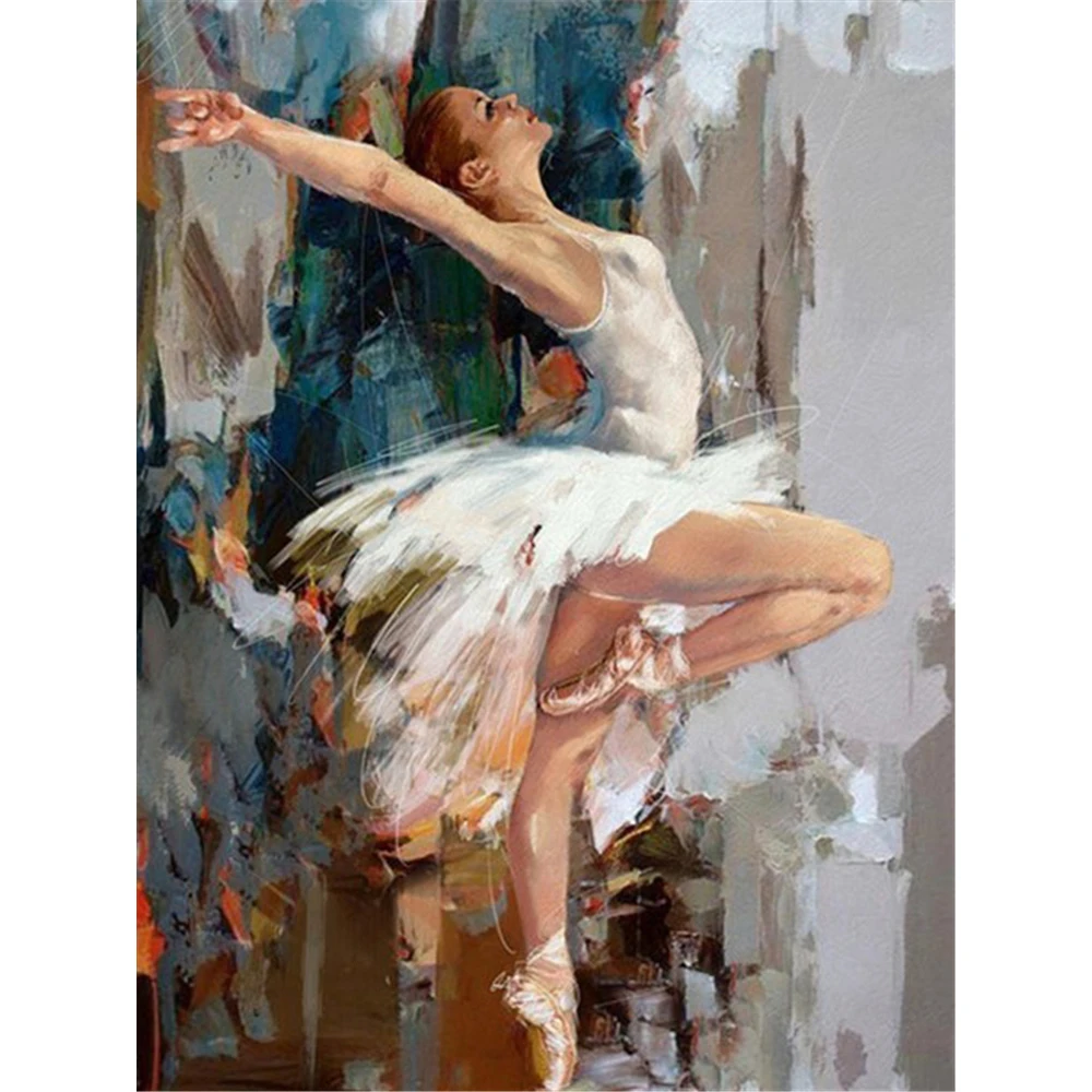 Ballett Frau DIY Stickerei 11CT Kreuz Stich Kits Handwerk Hand Set Gedruckt Leinwand Baumwolle Faden Hause Dekoration Heißer Verkauf