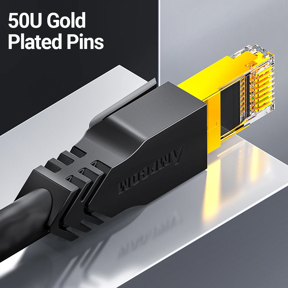 Premium High-Speed Ethernet Cable - 40Gbps, 2000MHz, SFTP RJ45 Patch Cord