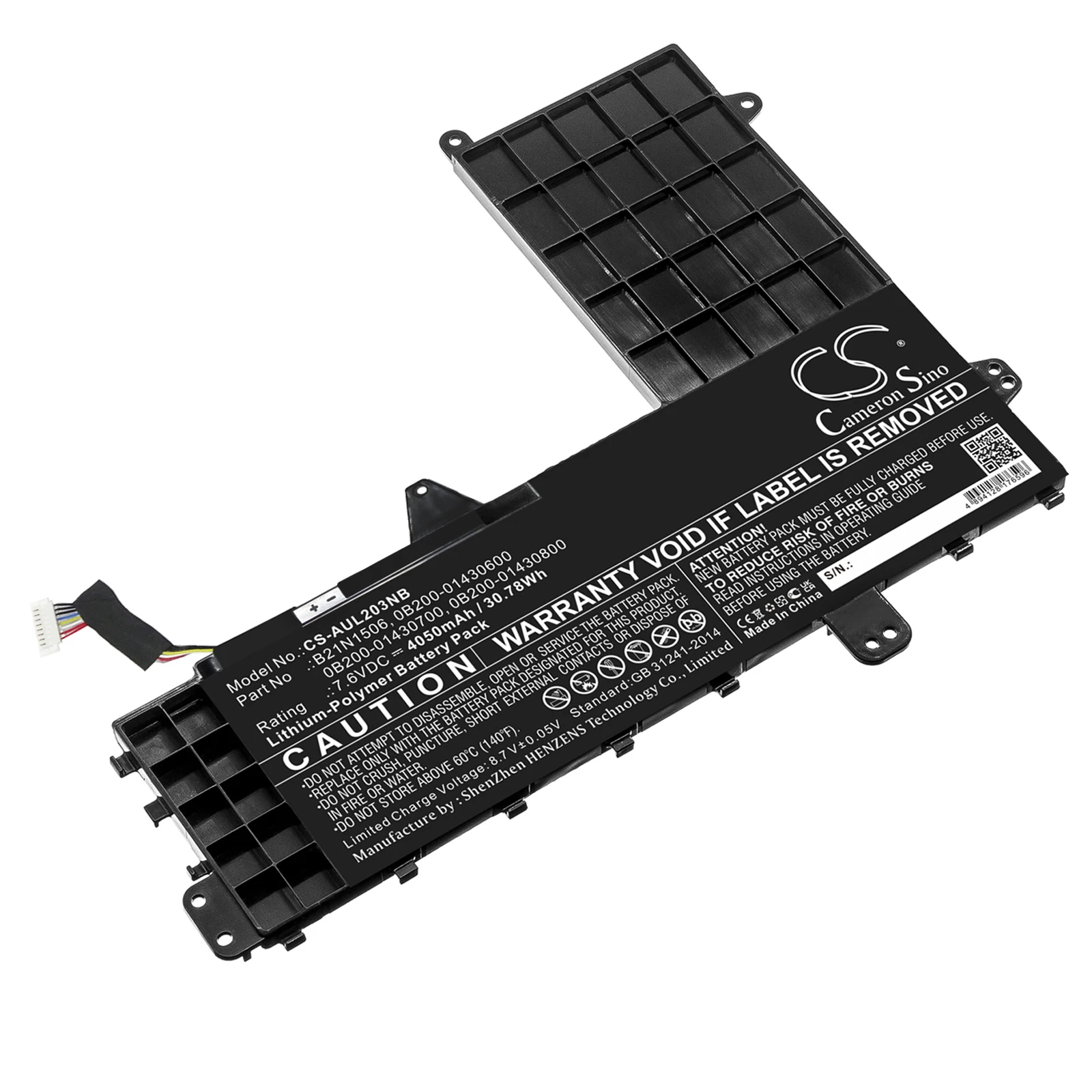

Аккумулятор для Asus L502SA-DM059T,VivoBook E502NA-DM029T,L502SA,L502MAB21N1506,0B200-01430600,