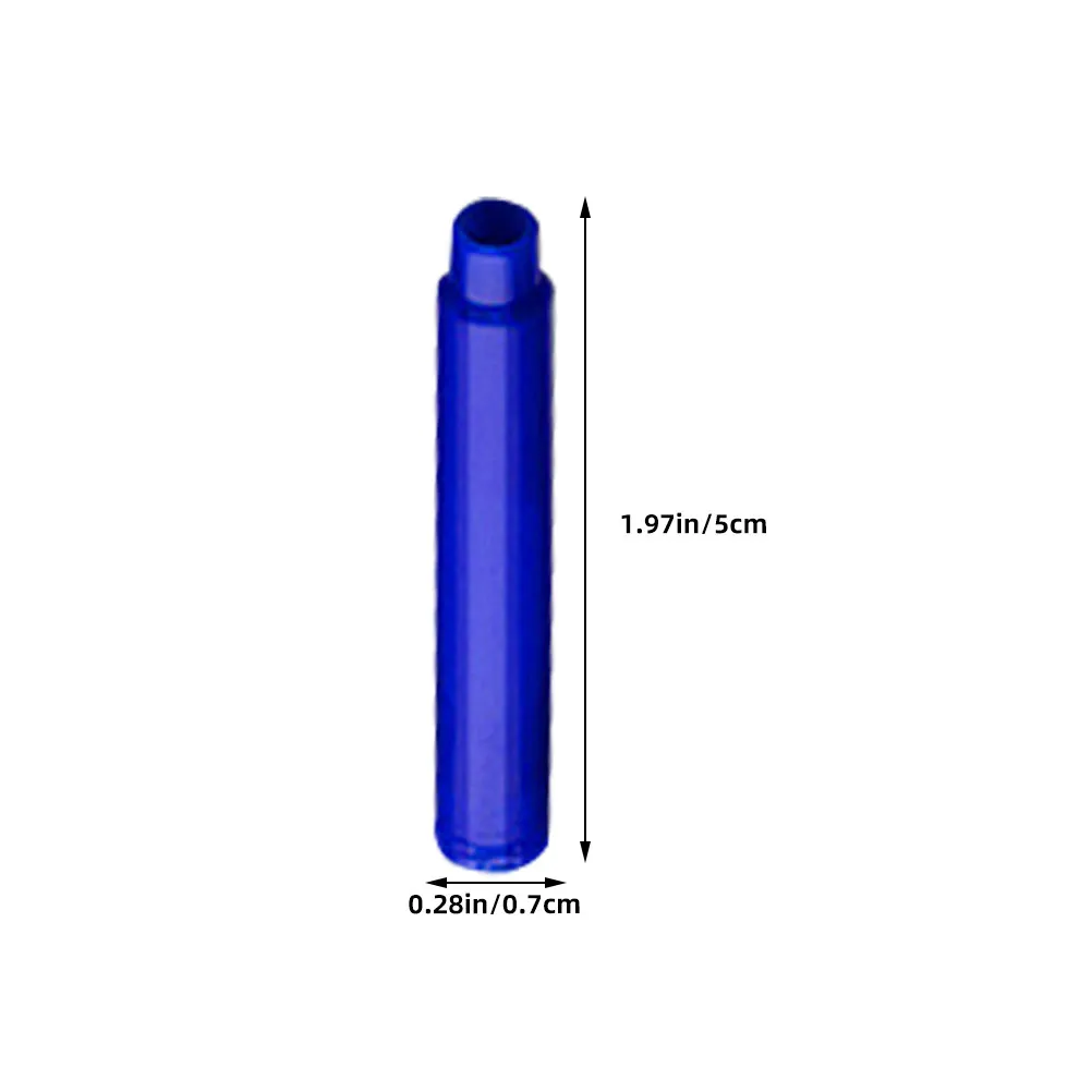 100개 리필 가능한 만년필 잉크 리필 3.4mm 직경 열 지우기 가능 빠른 건조 부드러운 필기감 노트 필기 저널링용