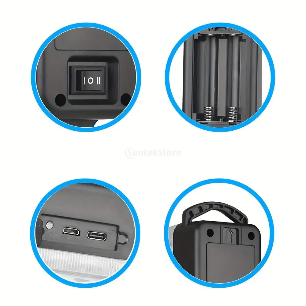 USB 충전 강력한 조명 손전등 휴대용 디자인 자기 바닥 휴대용 작업등 다기능 고휘도