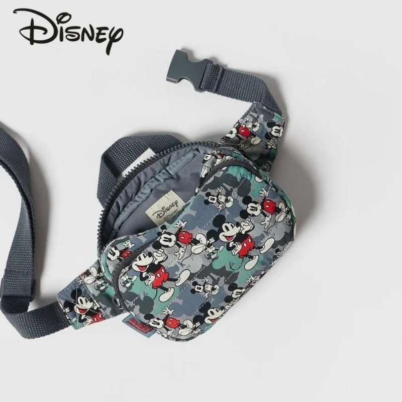 Disney Mickey New Unisex Bag Fashion High Quality Printed Sports Chest Bag Cute Cartoon Casual Lightweight Crossbody Bag