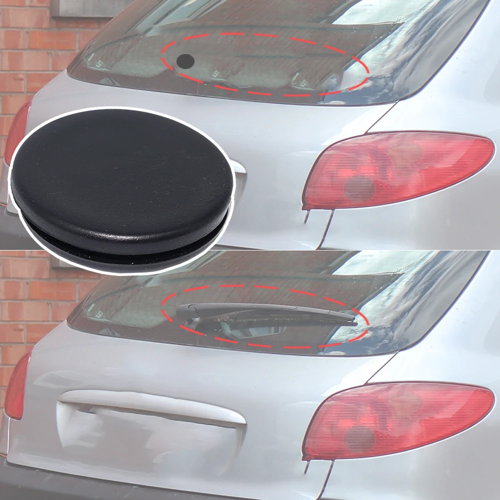 

Car Rear Windscreen Wiper Delete Cap Bung Grommet Removal Replacement For Peugeot 206 1998 - 2004 2005 2006 2007 2008 2009 2010
