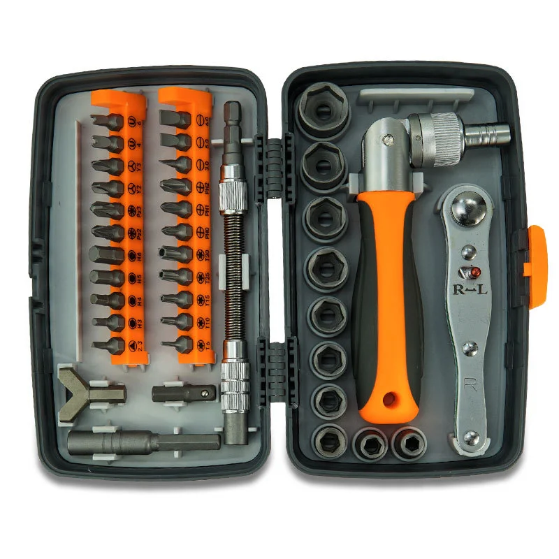 

Labor-Saving Ratchet Screwdriver Set Household Combination Toolbox Hardware Magnetic Screw Driver Kit Bits Screwdrivers