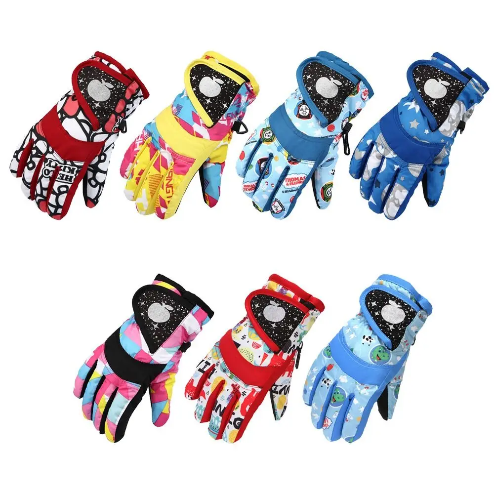 

Windproof Children Ski Gloves Cute Waterproof Non-slip Kid Gloves Thicken Warm Winter Warm Children Kids