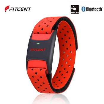 Heart Rate Monitor Armband, Bluetooth ANT+ Optical Heart Rate Sensor Wrist, Rechargeable Fitness Tracker for Peloton Str