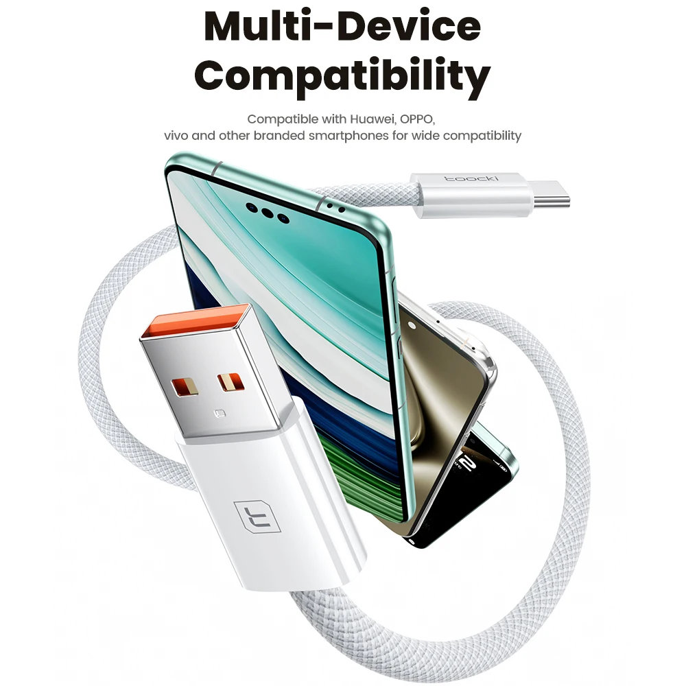 รูปสินค้า สายชาร์จ USB-C 66W ชาร์จเร็ว รองรับหลายแบรนด์