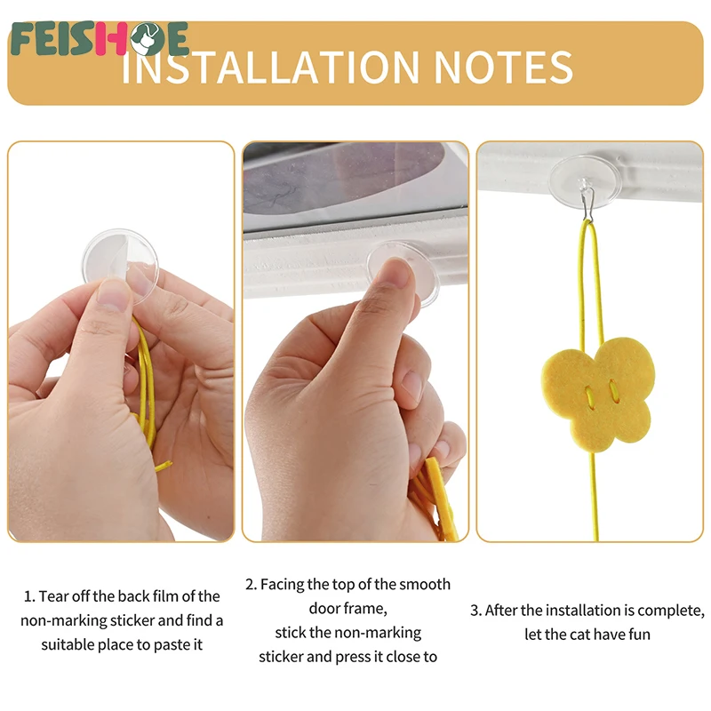 Cat Interactive Toy Interactive Cat Toy Hanging Simulation Funny Self-hey Interactive for Kitten Playing Teaser Wand Supplies