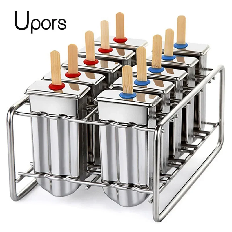 Stainless Steel Popsicle Mold Rack Ice Lolly Maker