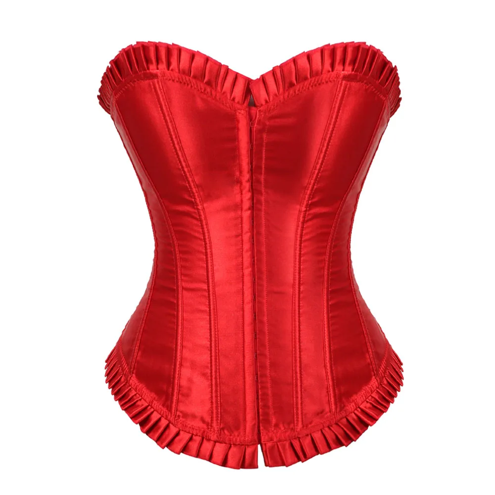 Corset victorien en satin pour femmes,corsets et bustiers,grande taille