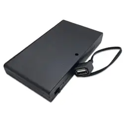 Compact Portable USB Battery Case with On/Off Switch (1pcs)
