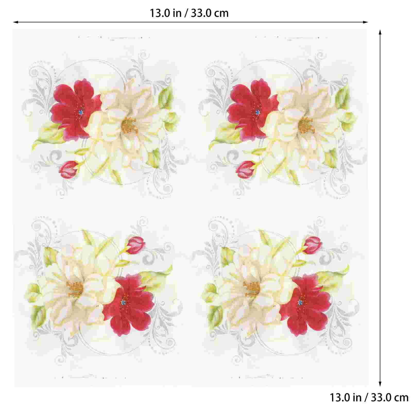 40 PCS Ornament Wedding Wedding Decorationsations Practical Party Dining Table Premium Delicate Printed Safe Baby