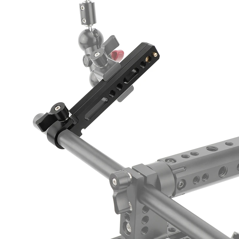 Camera Bracket SZRIG 15mm Single Rod With Double-Sided NATO Safety Rail (3.8")
