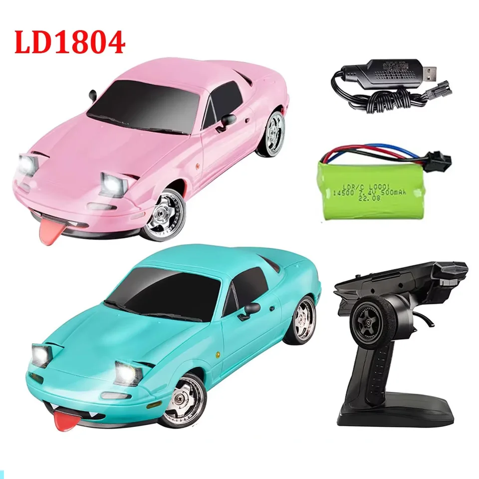 LDRC 1/18 RC Drift Car LD1804 Mazda MX5 2.4GHz with ESP Gyro LED