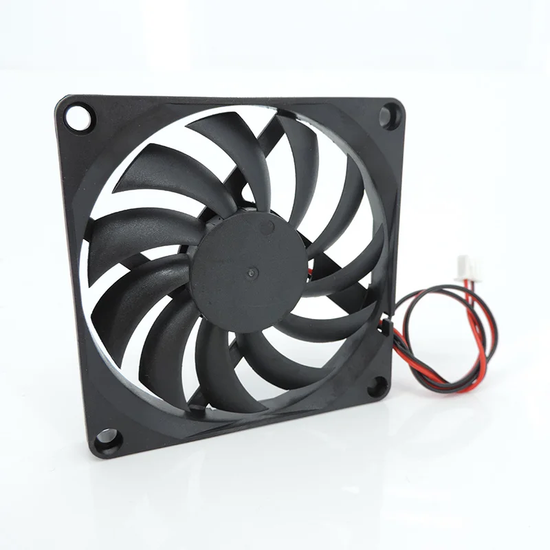 Cooling Fan with Fan Grills 80mm 5V 12V 24V 80mmx80mmx10mm 8010 DC Brushless mini For Computer CUP w28 industrial cooling fan cooling fan gaming cooling fan