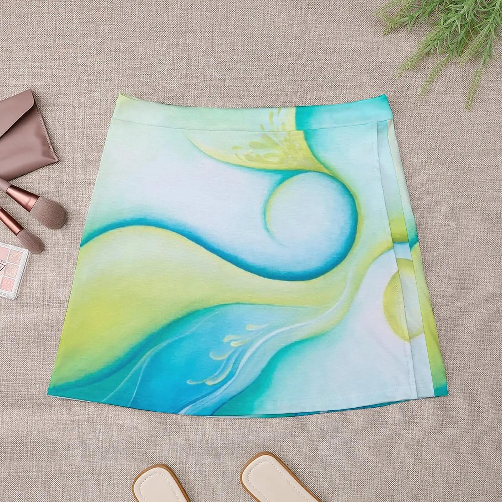 Flow Painting Mini Skirt korean style clothing skirts for women