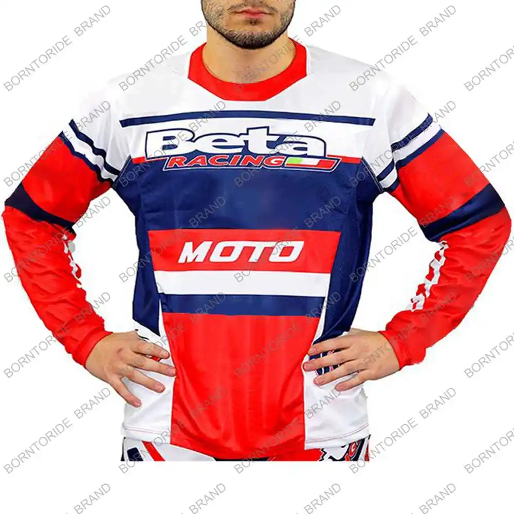 Camisetas de descenso para hombre, camisetas de ciclismo de montaña Beta Racing, camisetas de MTB, camisetas de moto DH todoterreno, ropa deportiva para motocross, camisetas de ciclismo todoterreno