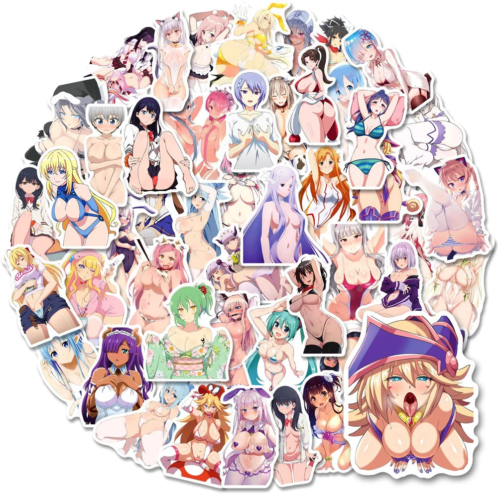 

10/30/50PCS Anime Sexy Beauty Graffiti Stickers Refrigerator Computer Notebook Skateboard Water Cup Wholesale