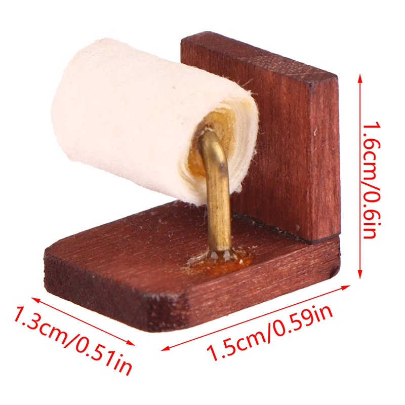 1:12 Dollhouse Miniature Tissue Paper Roll Paper with Stand Model Furniture Accessories For Doll House Bathroom Decor Kids Toys 5