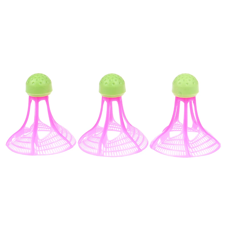 Badminton Shuttlecock 3Pcs/Pack Windproof Badminton Outdoor Badminton Windproof Plastic Ball Nylon Shuttlecock Stable Resistance Sport Training Balls