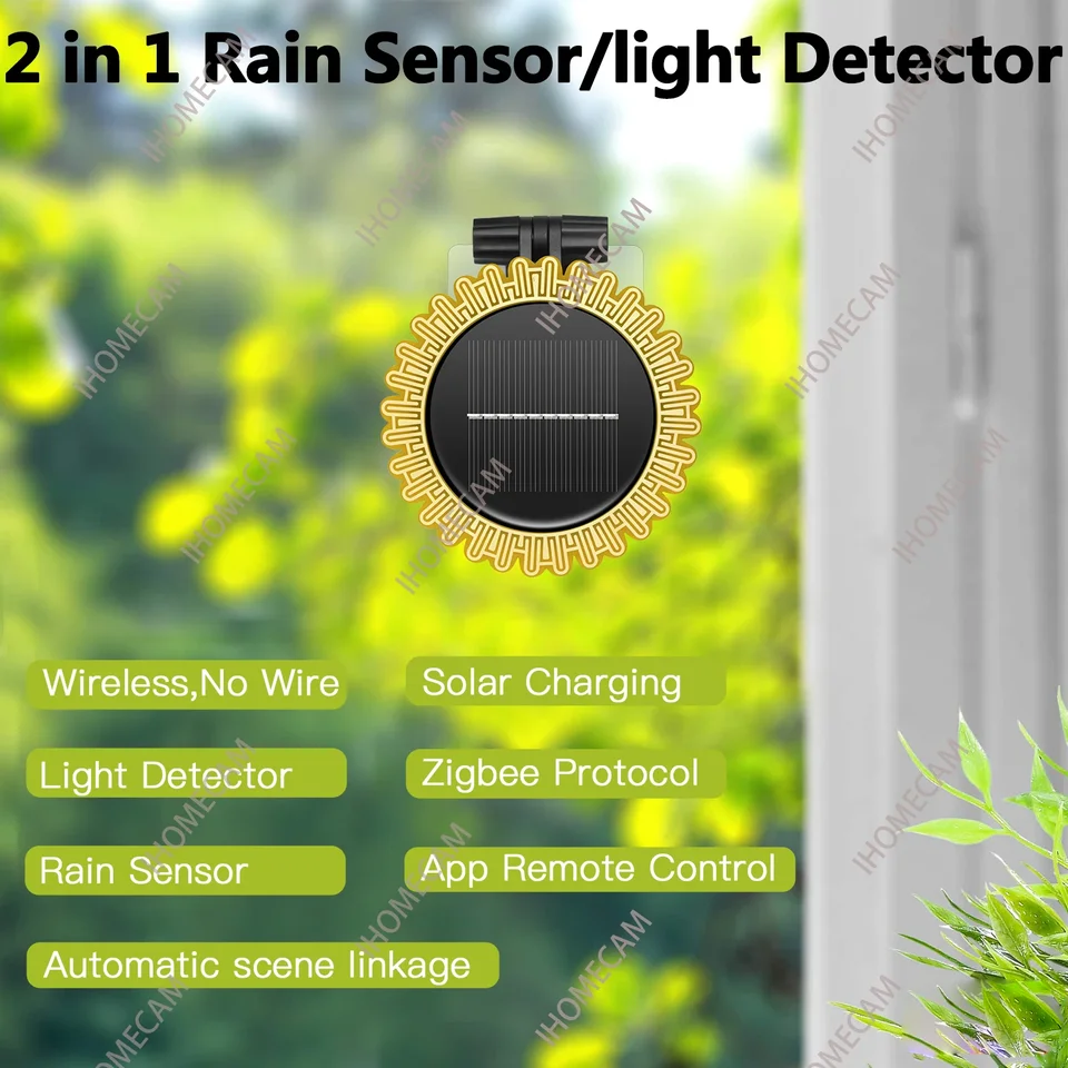 Sensor De Lluvia Tuya Smart Zigbee Con Detector De Luz Solar | Cuotas Sensor De Lluvia Tuya Smart Zigbee Con Detector De Luz Solar | Cuotas