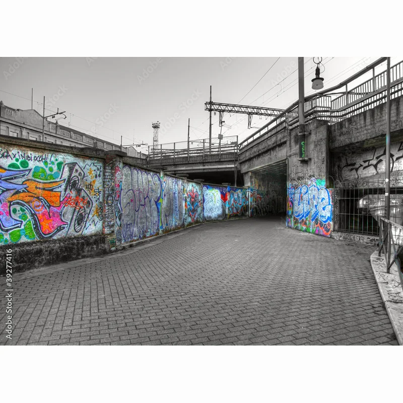 Shengyongbao Graffiti Fotografie Achtergronden Studio Rekwisieten Vintage Bakstenen Muur Fotografie Achtergrond STO-03