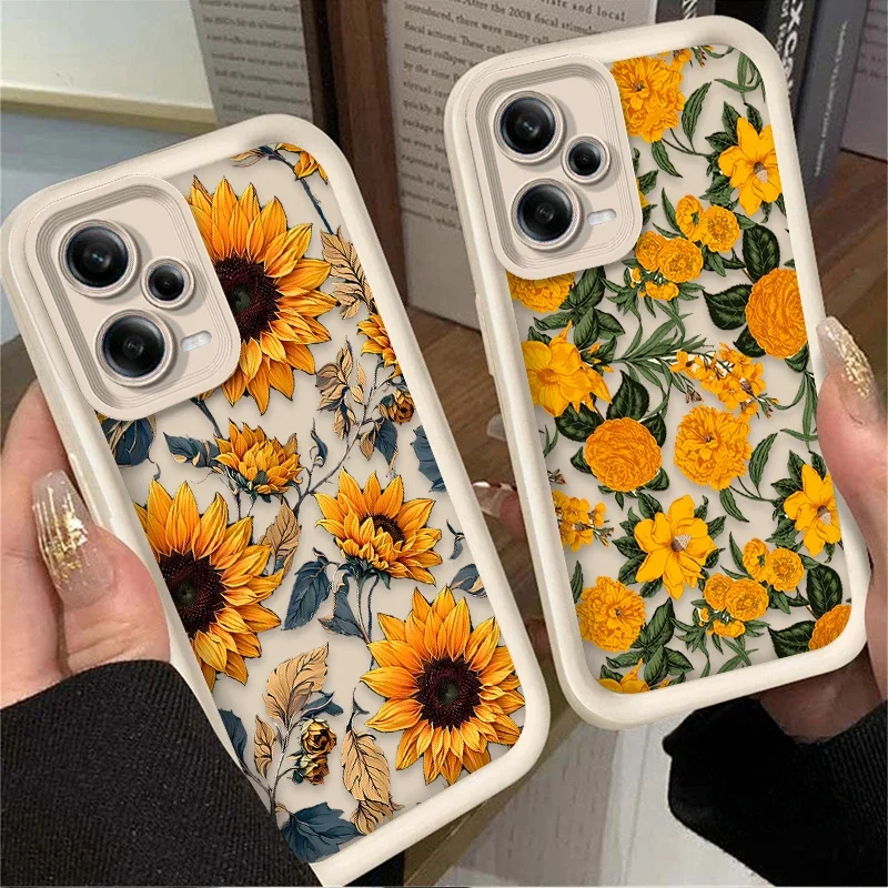 Oil Painting Sunflower Flower TPU Case