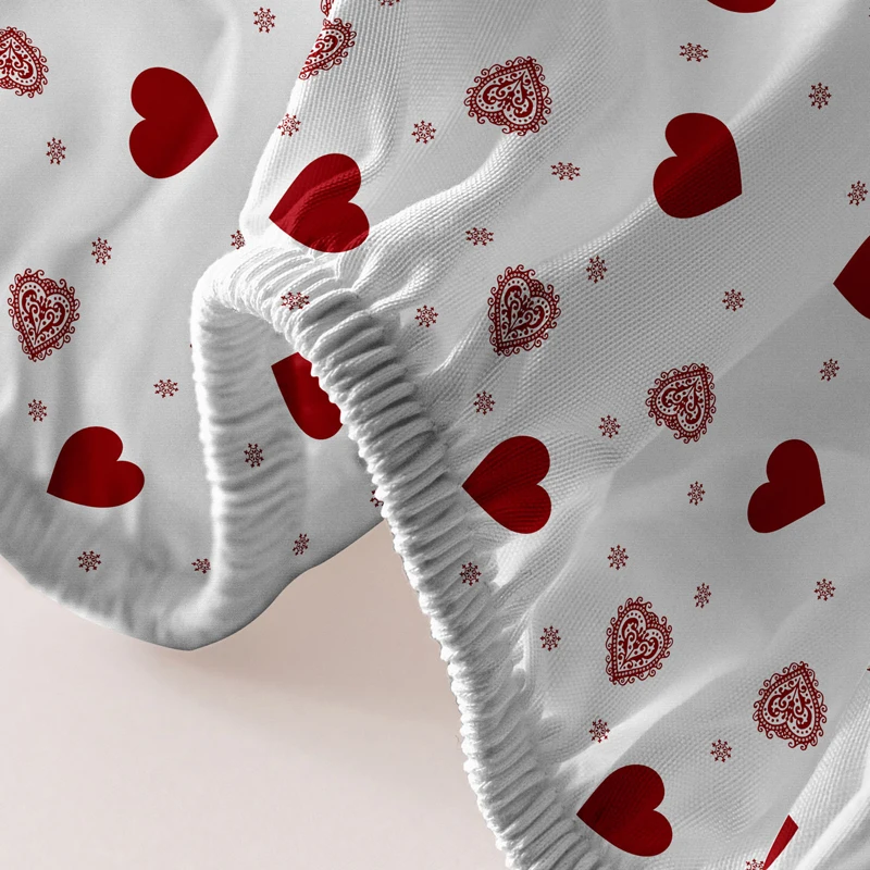 Printed Bedspread Four Seasons Men and Women Simple Fashion Love Print Sanded for Home Bedroom Hotel