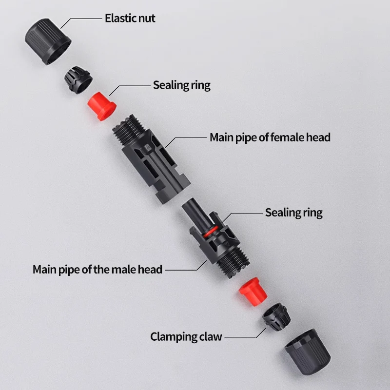 Solar Connector 400/200/100/10 Pcs Solar Connector PV Plug 1000V DC 30A Connectors Kit for Photovoltaic PV/MC Cable 2.5/4/6mm&sup2; ethernet network plug,network cable connector,ethernet cable connector,electrical terminal connector