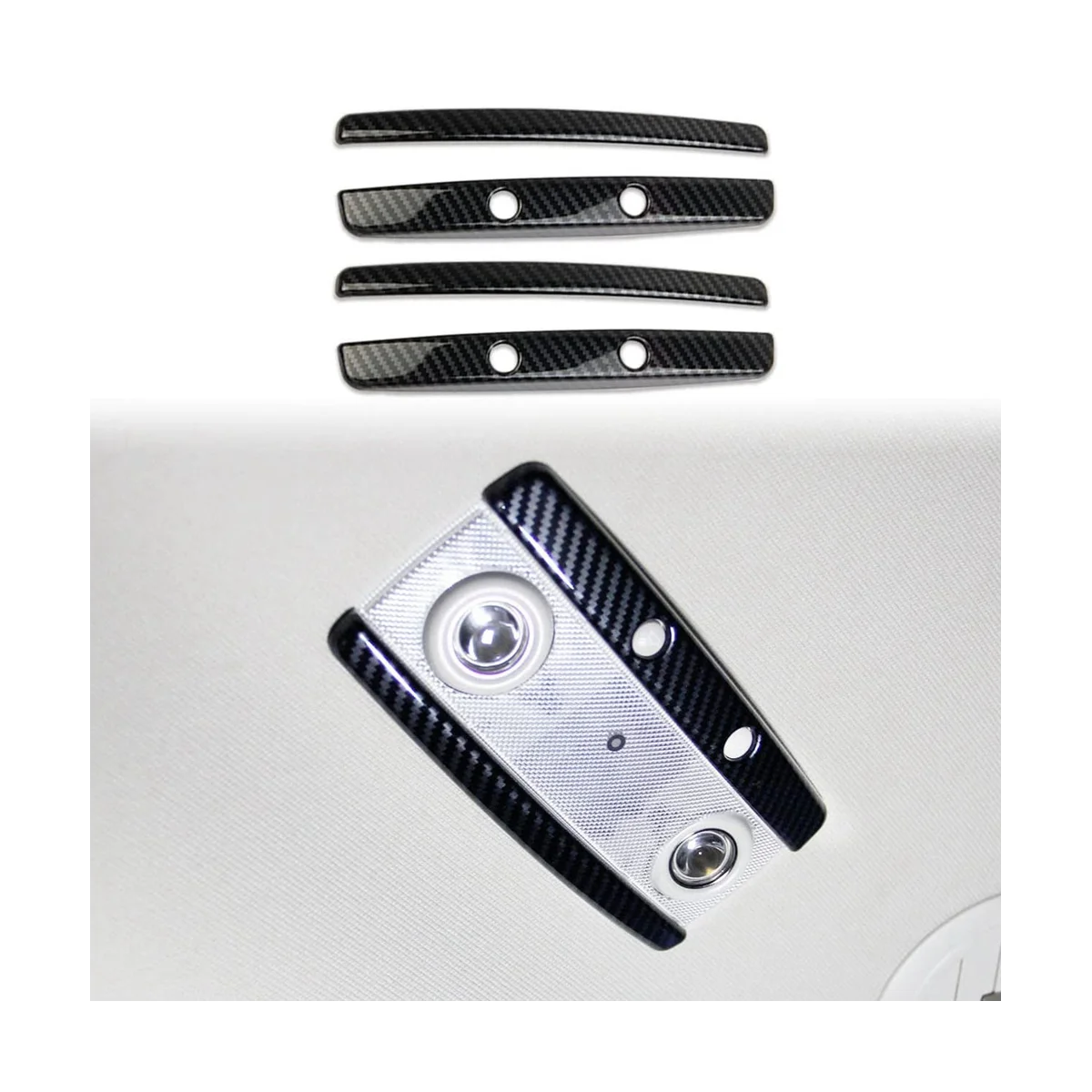 

Отделка крыши лампы для чтения для Dodge Durango 2010-2020 аксессуары ABS углеродное волокно