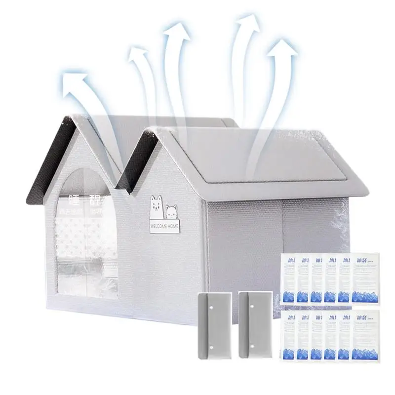 Pet Cooling House Air Conditioned Cat Shelter Sleeping Cat Kennel