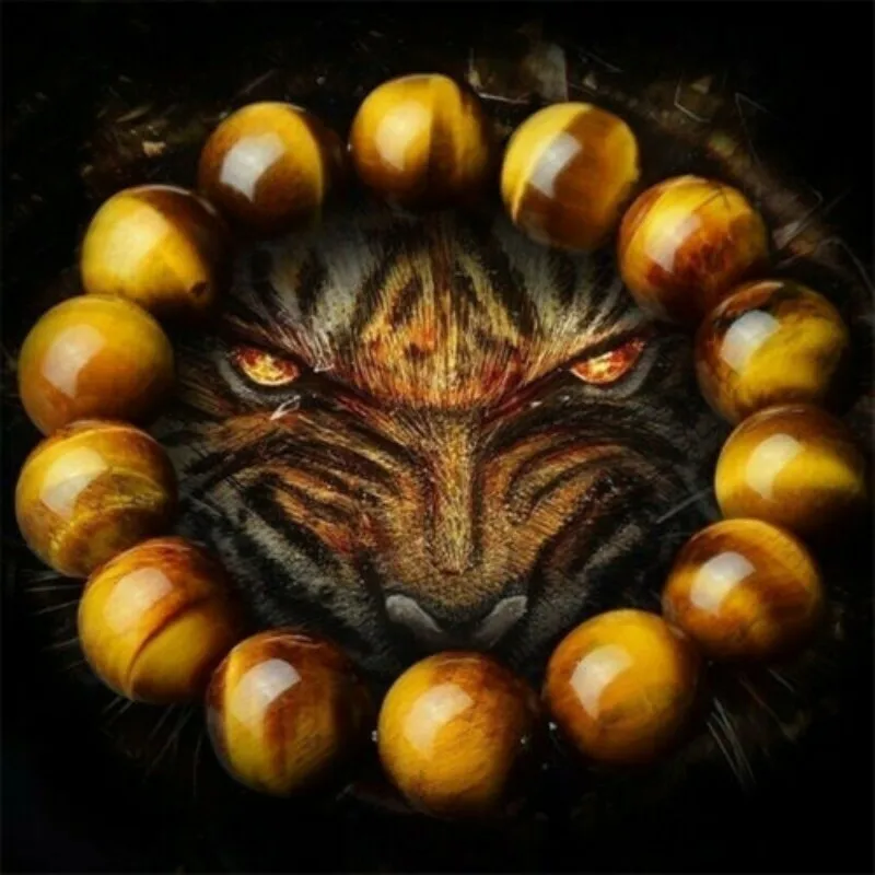 Beaded bracelet stone bead bracelet natural stone bracelet 6/8/10/12mm Blue Tiger Eye Bracelets for Men Women Natural Tiger Eye Stone Beads Bracelet Buddha Bracelets Unisex