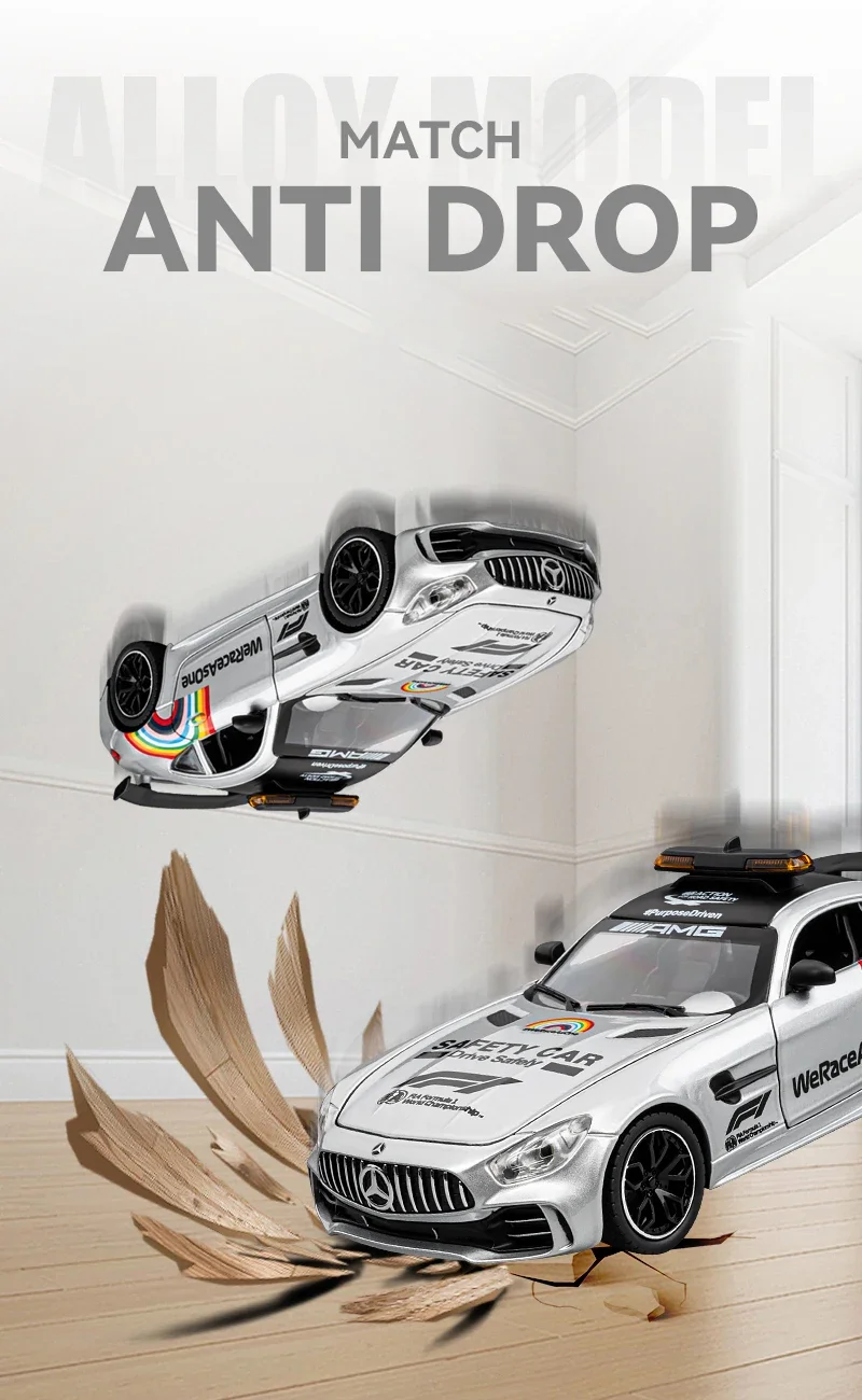 1:24 Mercedes Benz AMG GTR F1 Safety Car Alloy Supercar