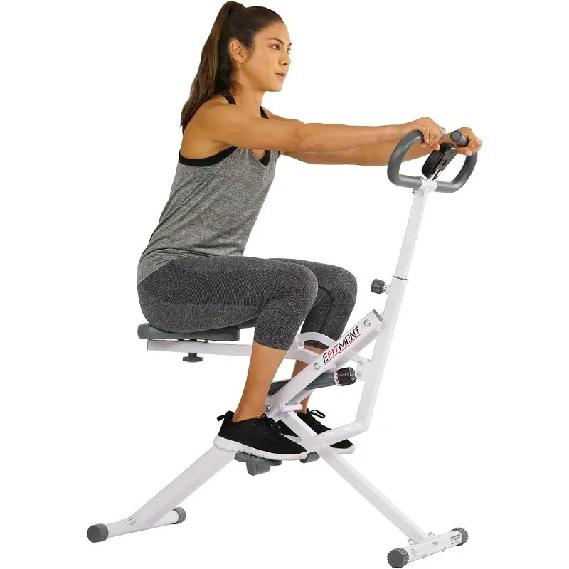 Rower-Ride Squat Machines for Home Exercise Trainer Total Body Abs and Glutes Butt Assist Db Method Upright Workout Rowing