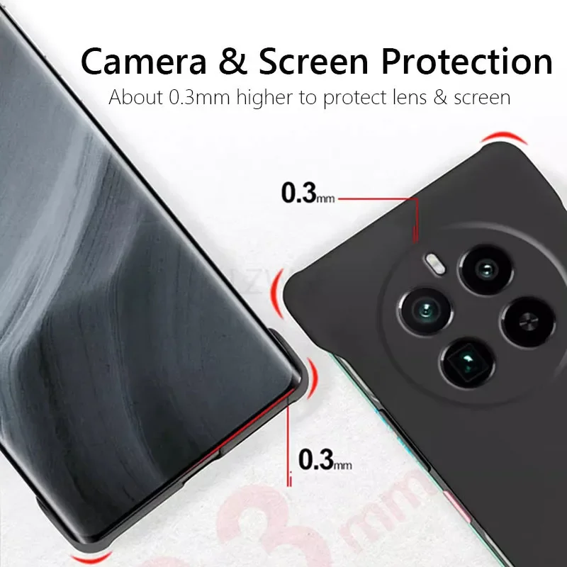 Frameless Slim Matte Hard Back Cover Case - Shockproof and Stylish